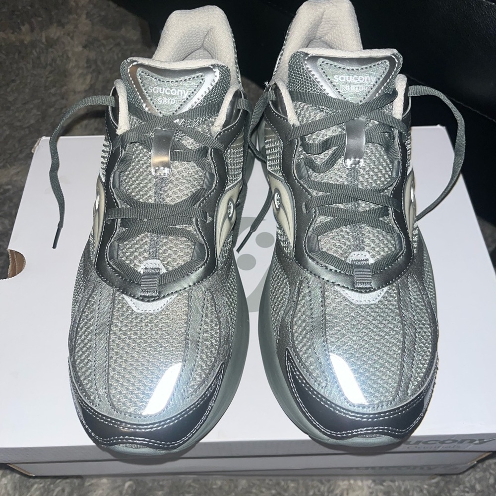 Saucony Metallic Gray Running Shoes